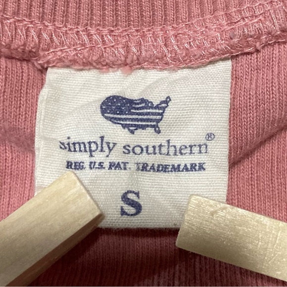 Simply Southern Dusty Rose Waffle Knit “Be Kind' Sweatshirt with Daisy - Picture 5 of 10